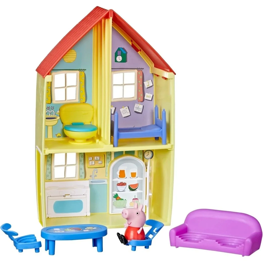Peppa Pig Family‎ House 2-Story Playset with Figure & 6 Pieces Toy
